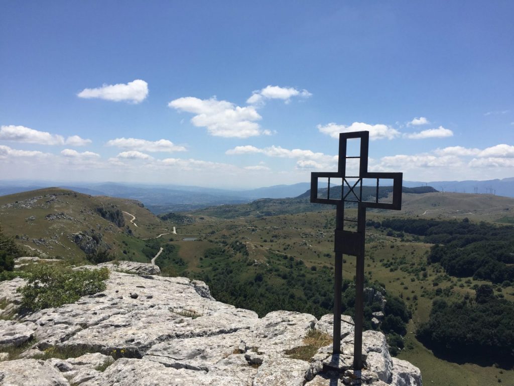 View from the edge of the Montagnola Molisana